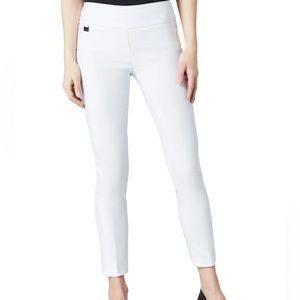Lisette Magical Lycra Ankle Slacks White Size 10